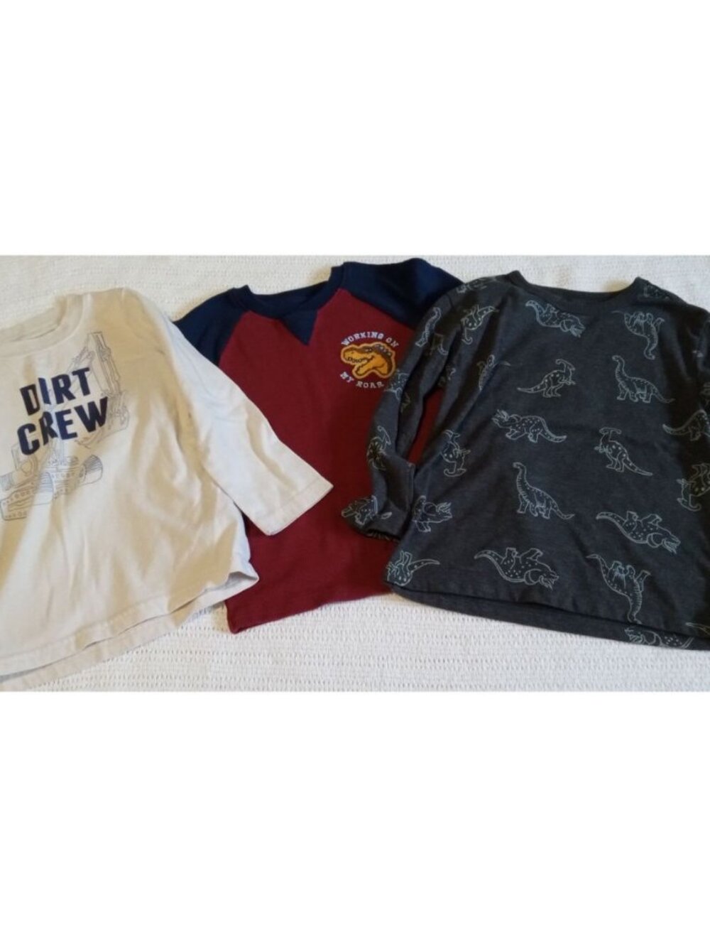 Bundle of 3 Boy's Long Sleeve Shirts, Size 3T